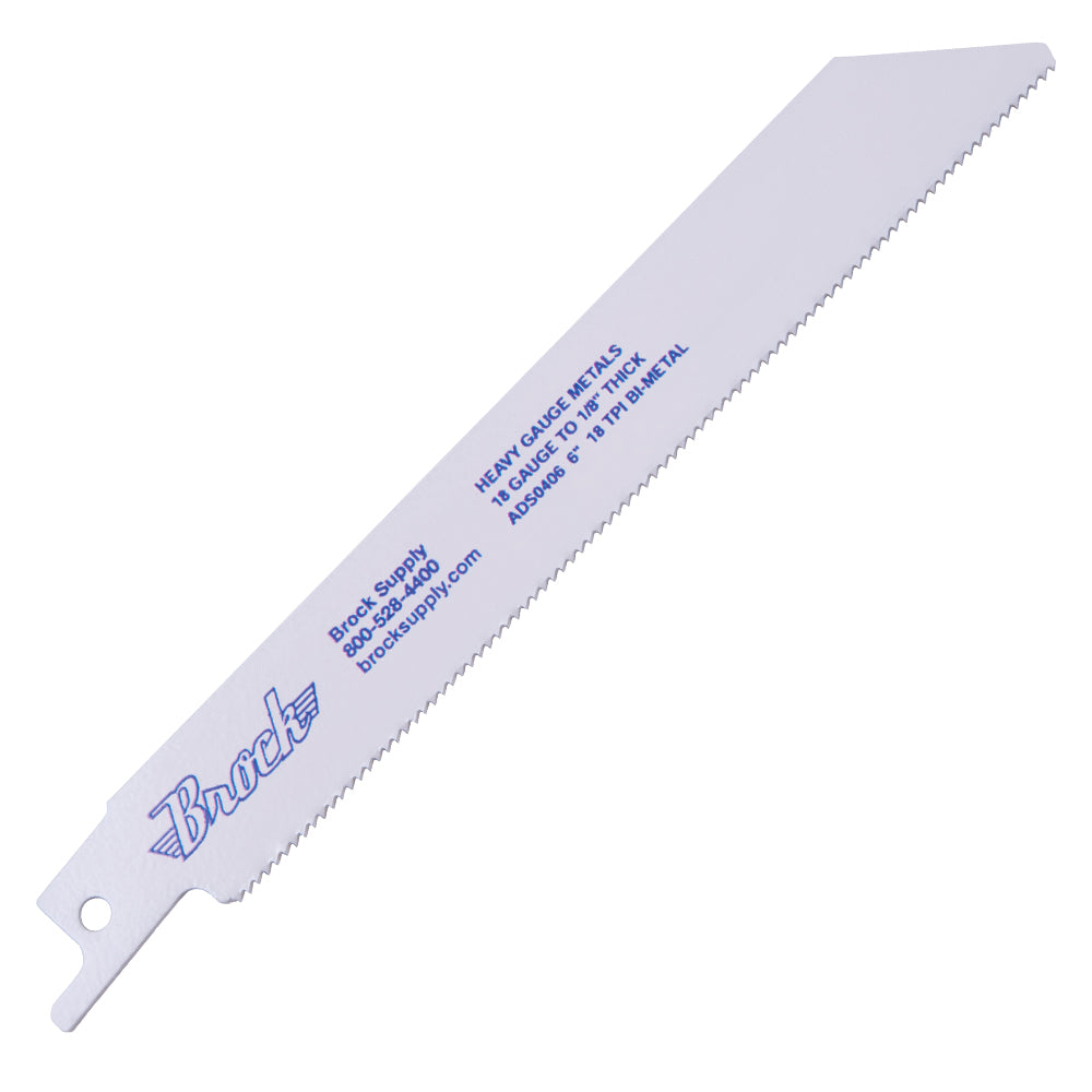 Brock Bi-Metal 6 Inch Reciprocating Saw Blade 100 Pk