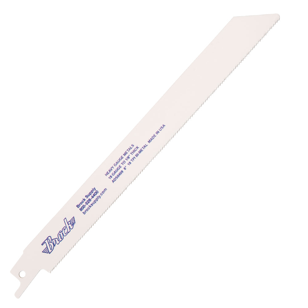 Brock Bi-Metal 8 Inch Reciprocating Saw Blade 100 Pk