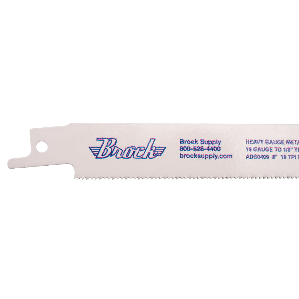 Brock Bi-Metal 8 Inch Reciprocating Saw Blade 100 Pk