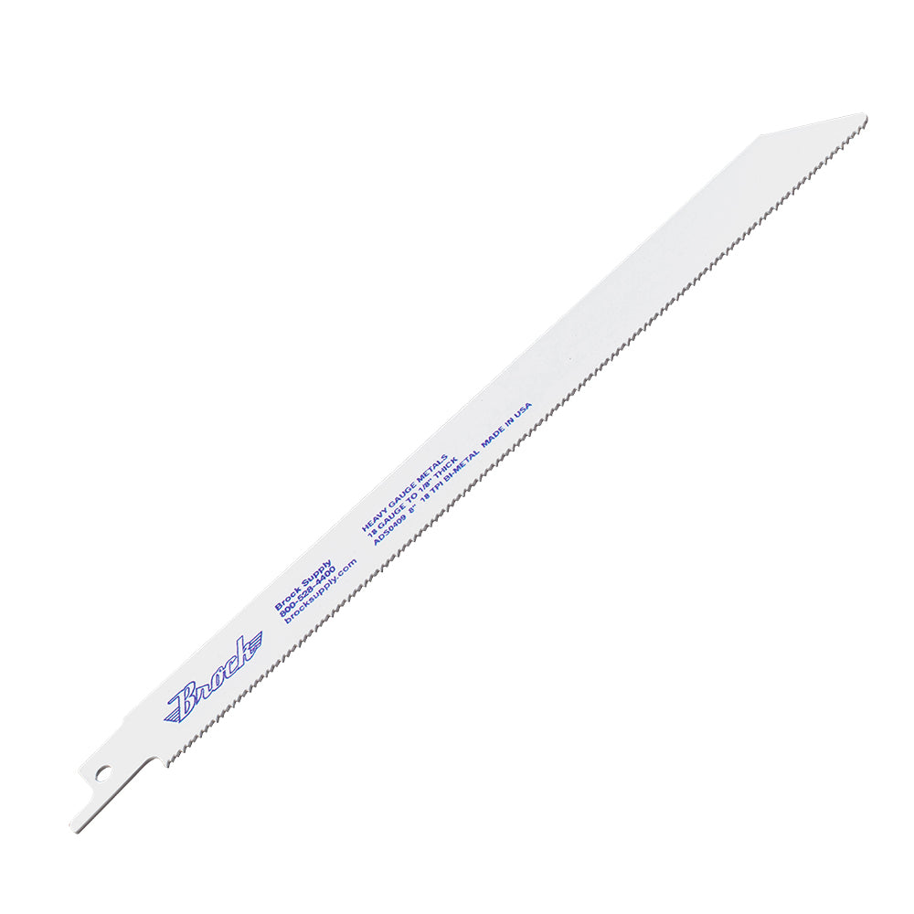 15 Pk Set Premium Bi-Metal Reciprocating Saw Blades 8" x 3/4" .035" Plastic Non Ferrous Metal Wood for Industrial Shop Hobby DIY