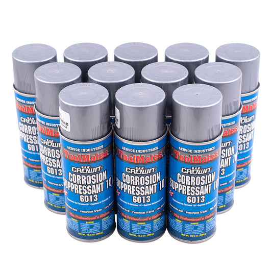 Brock Case 12 Cans Corrosion Suppressant Cosmoline Wax Metal Spray Weather Protect Rust Prevention for Automotive Machinery Fire Arms Boats Garage Home