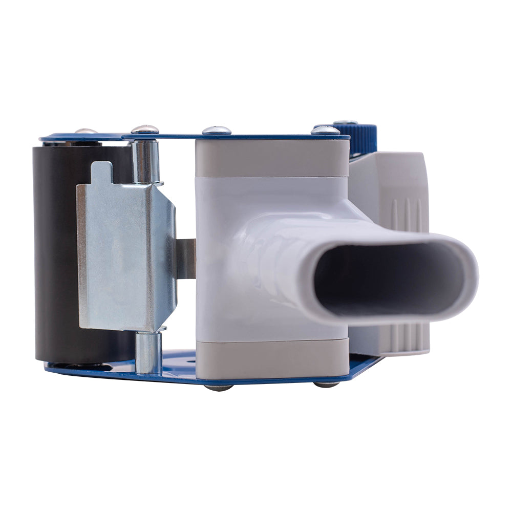 3" Tape Holder Dispenser Gun Heavy Duty w/ Metal Cutter Adjustable Tension & Metal Anti-Reversing Plate for Ship Storage Warehouse Retail