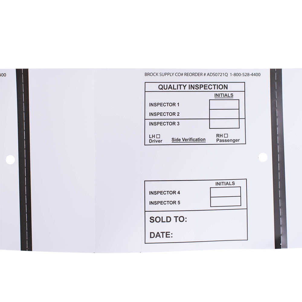 3-Part Hollander Powerlink 2100 Uncoated Polysteel Premium Thermal Quality Inspection Part Tags Inventory Labels w/ Wax-Resin Ribbon