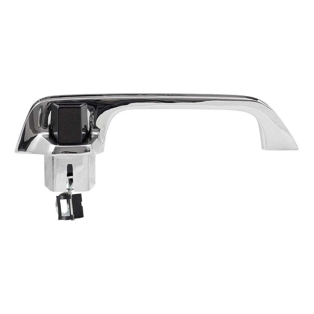 Brock Aftermarket Replacement Front or Rear Driver Left Passenger Right Outside Door Handle Chrome With Gasket Set Compatible With 1973-1991 GM Truck