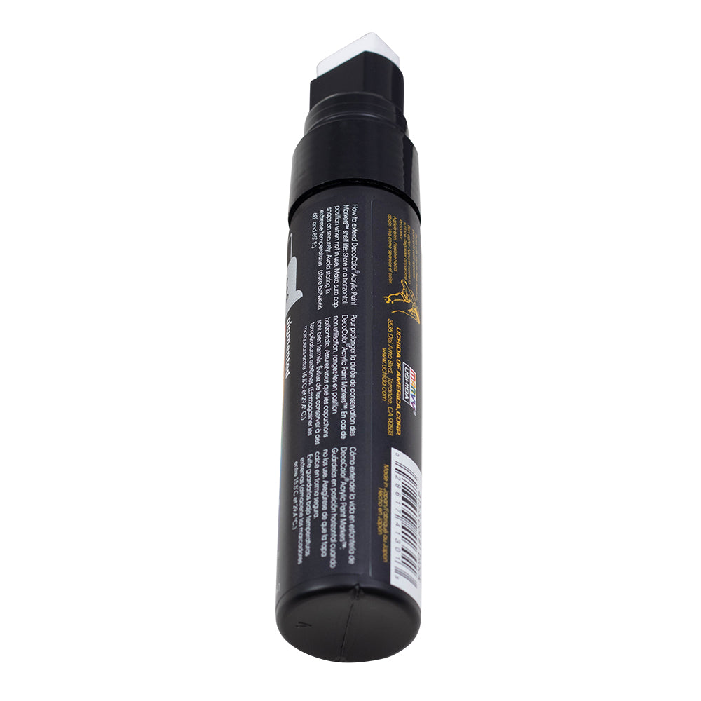 Single Black Decocolor Paint Marker Pen Extra Broad Line Point 1/2" Tip Water Based Acrylic for Wood Plastic Paper Foam