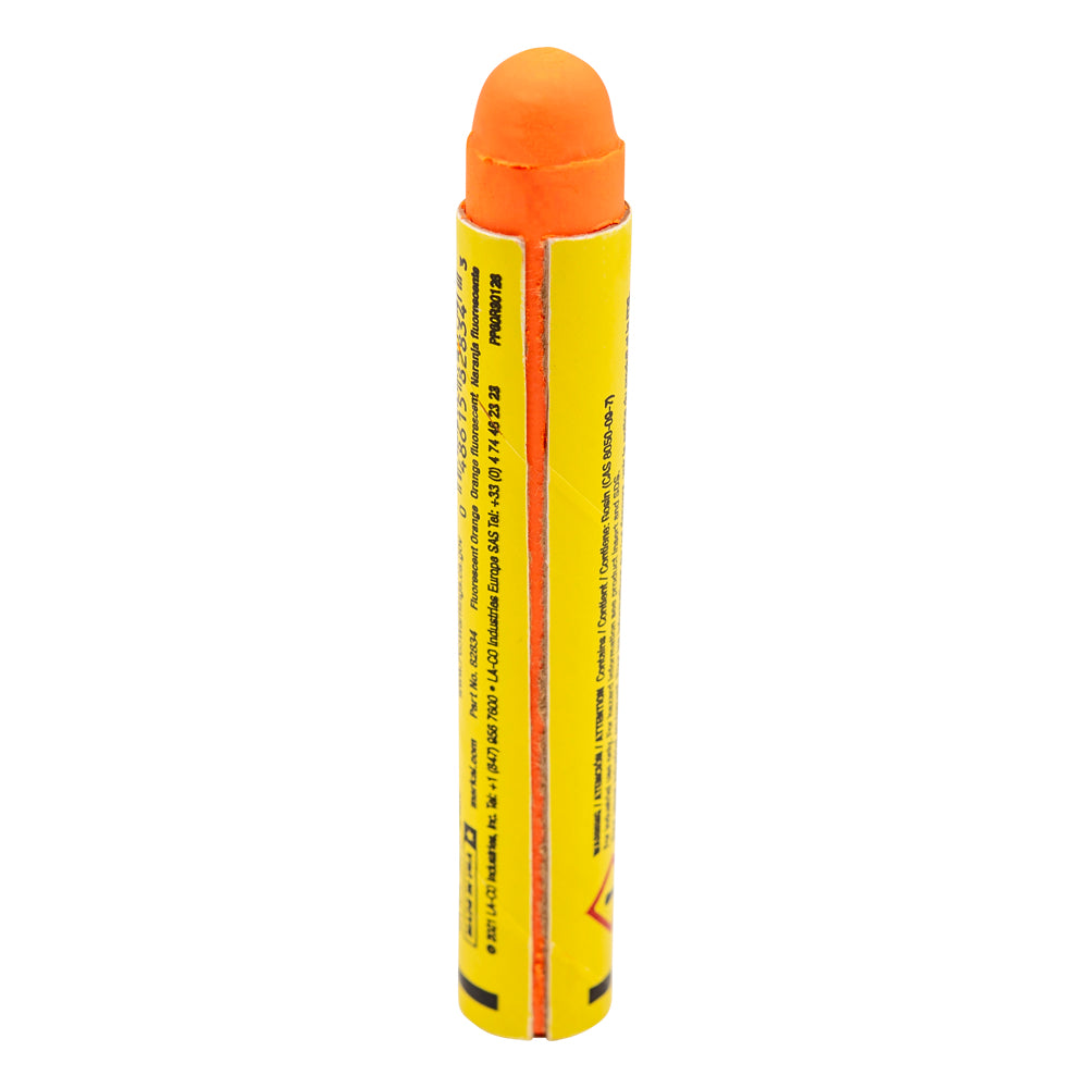 12 Pc Box Flourescent Orange Markal B Paintstiks Glow UV Black Light Crayon Metal Glass Wood Rubber for Auto Tire Construction Lumber