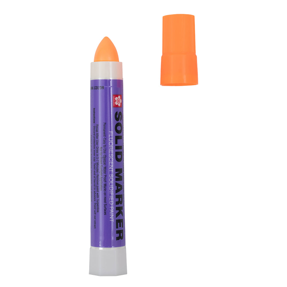 Sakura Fluorescent Orange Solid Paint Markers 12 Pc Set Dozen Auto Art Car Dealer Twist Up for Indoor & Outdoor Various Surfaces 14F-392F
