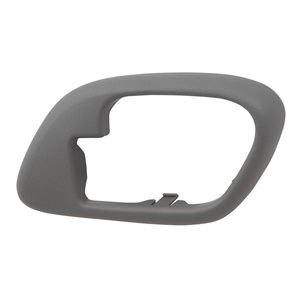 Brock Replacement Passengers Inside Inner Gray Door Handle Trim Bezel Compatible with 1995-2002 C/K Old Body Style Pickup Truck 15708080