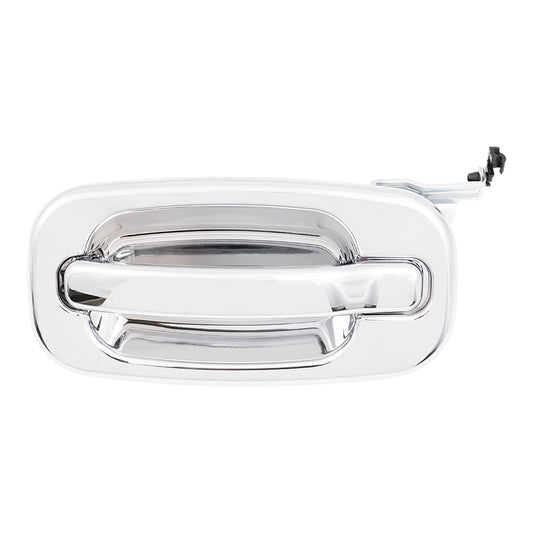 Brock Replacement Drivers Outside Rear Chrome Specialty Door Handle compatible with SUV Pickup Truck