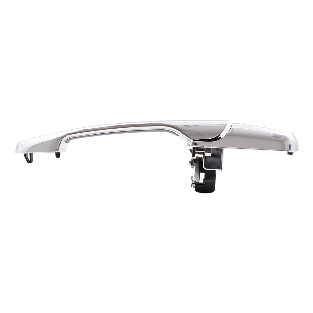 Brock Replacement Driver and Passenger Outside Outer Chrome Door Handles compatible with 15936041 15803522