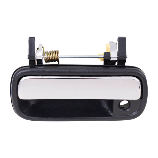 Brock Replacement Drivers Outside Outer Black & Chrome Door Handle compatible with Pickup Truck SUV 6922089111