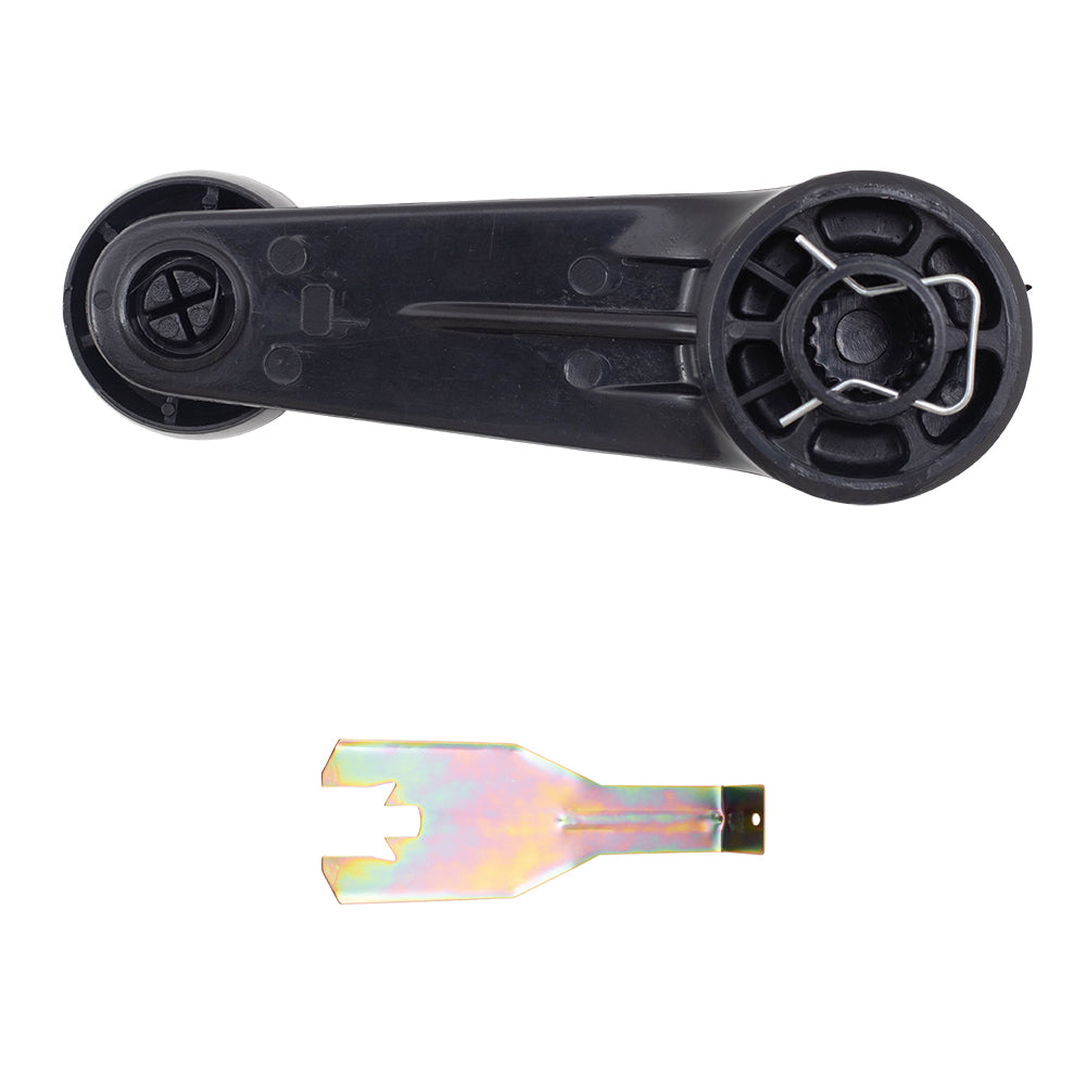 Brock Replacement 5 Piece Set Plastic Window Cranks w/ Handle Clip Removal Tool Compatible with 1984-2002 4Runner 69260-10040