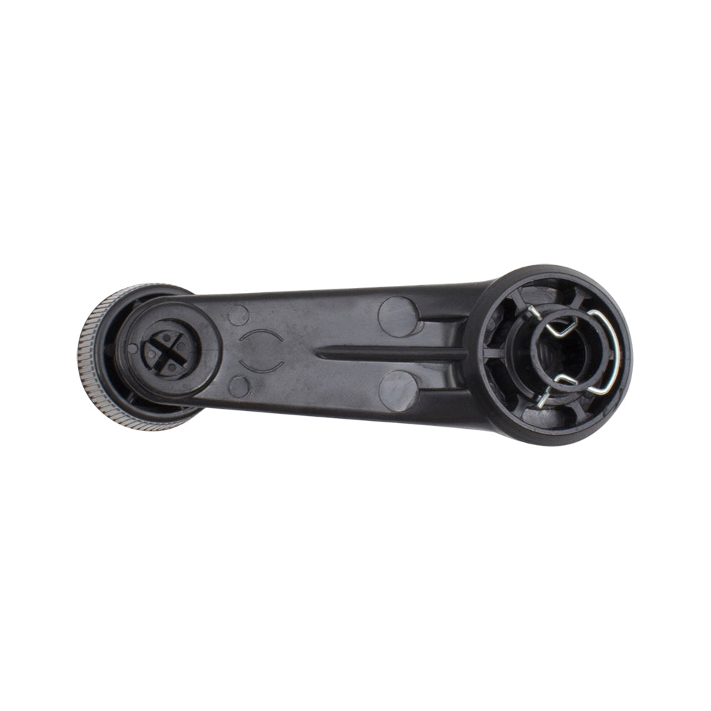 Brock Replacement Black Plastic Manual Window Crank Handle w/ Chrome Knob Center Compatible with Pickup Truck SUV Van 69260-12010