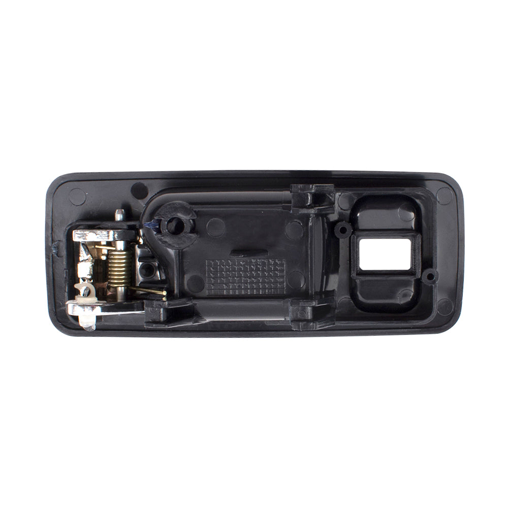Brock Replacement Pair Set Inside Interior Front Door Handles Black & Chrome w/ Lock Hole Compatible with 90-93 Accord Sedan 72165SM4003ZD 72125SM4003ZD
