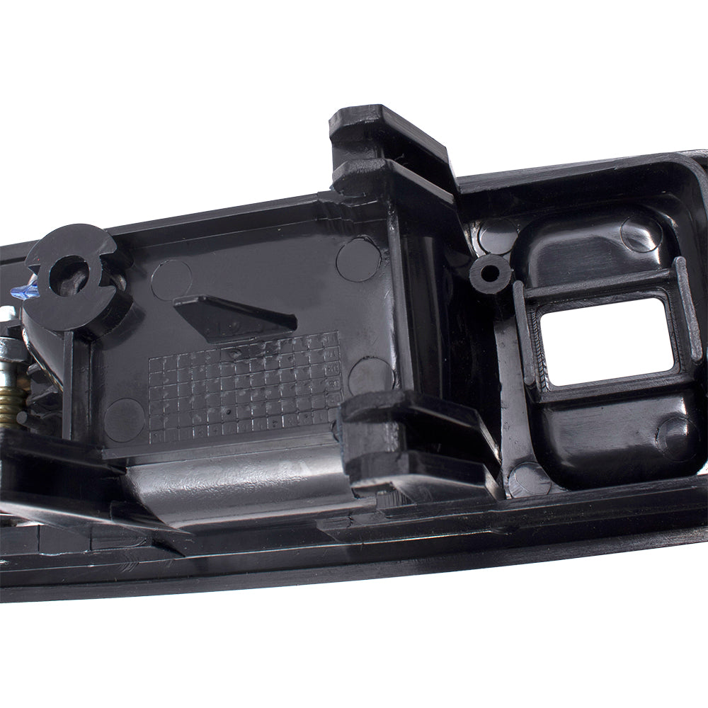Brock Replacement Pair Set Inside Interior Front Door Handles Black & Chrome w/ Lock Hole Compatible with 90-93 Accord Sedan 72165SM4003ZD 72125SM4003ZD