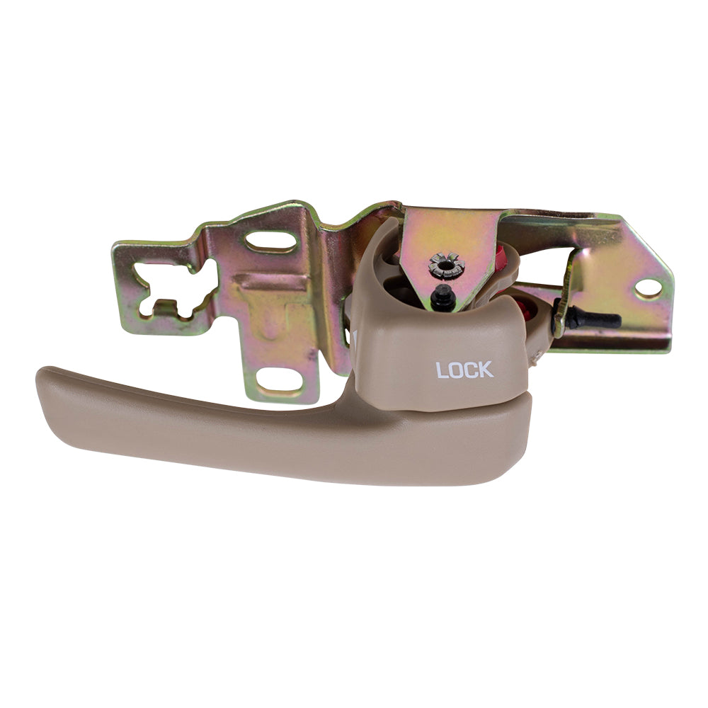 Brock Replacement Passengers Inside Inner Beige Door Handle Compatible with 92-96 Camry 69205-32070-W3