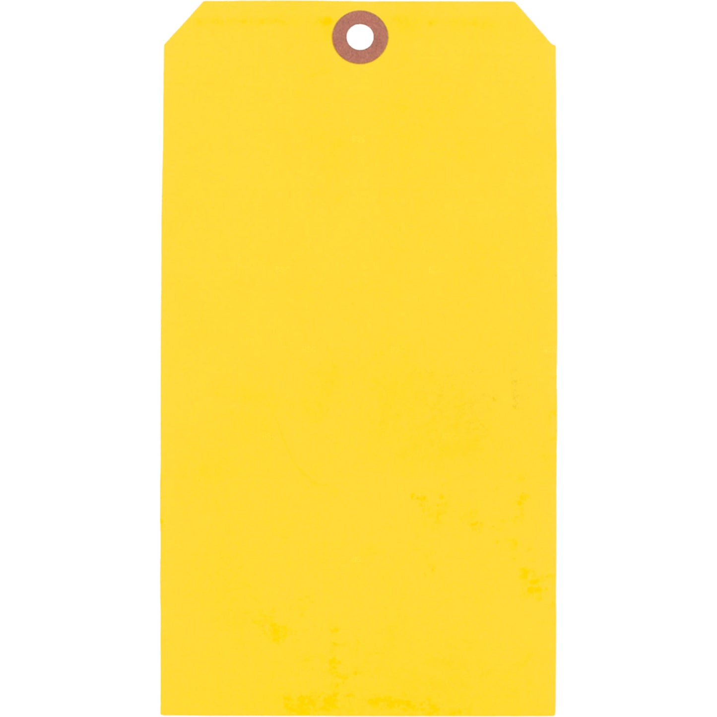 500 Pc Box Used Engine Tags 7 1/4" x 4" Yellow Heavy Card Stock w/ Reinforced Eyelet Recycled Label Notice Directions & Wire Kit