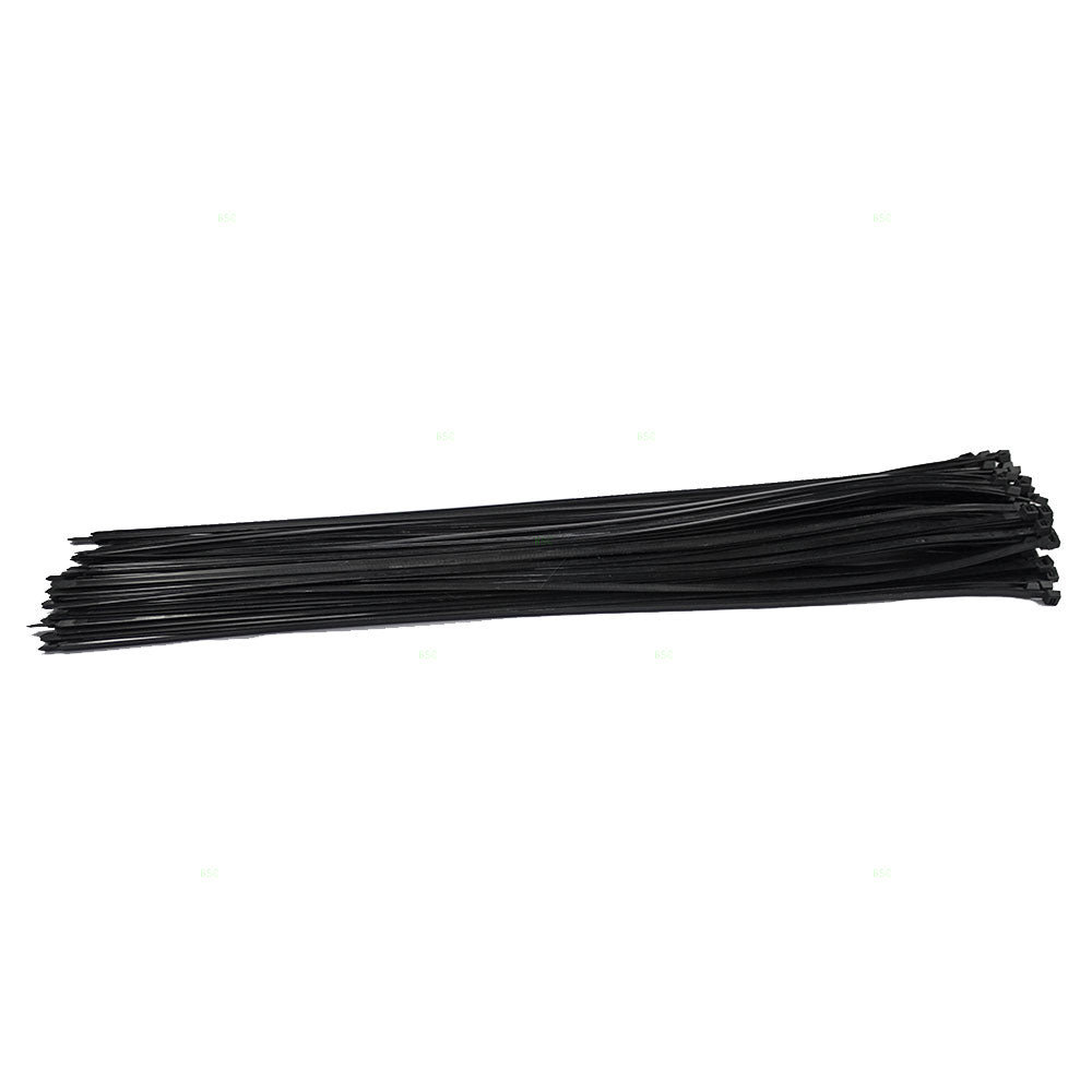 Brock 100 Pc Bag Black Nylon 36" Cable Zip Ties Self Locking Head UV Heat Resistant Outdoor Indoor for Bundling Tag Hold Wires Cords Crafts