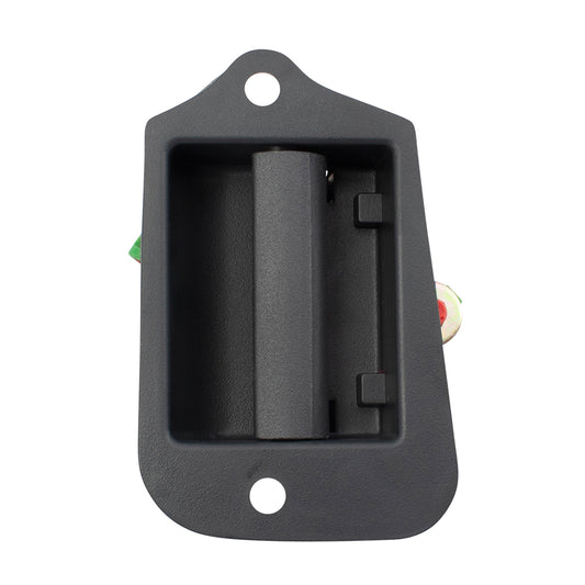 Brock Replacement Upgraded Design Extended Cab 3rd Door Inside Handle Metal Pull Lever w/ Plastic Bezel Compatible with S10 Sonoma Hombre Pickup Truck 19211052