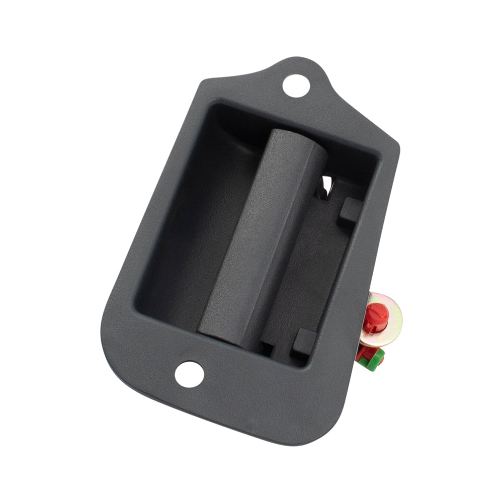 Brock Replacement Upgraded Design Extended Cab 3rd Door Inside Handle Metal Pull Lever w/ Plastic Bezel Compatible with S10 Sonoma Hombre Pickup Truck 19211052