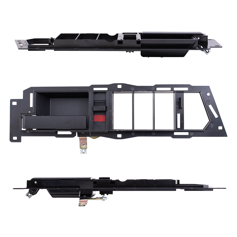 Brock ADS2831LRC7 Inside Door Handle With Black Base/Black Lever With Power Window & Power Lock Switches 7 Piece Set Compatible With 1990-1994 GM C/K Pickup