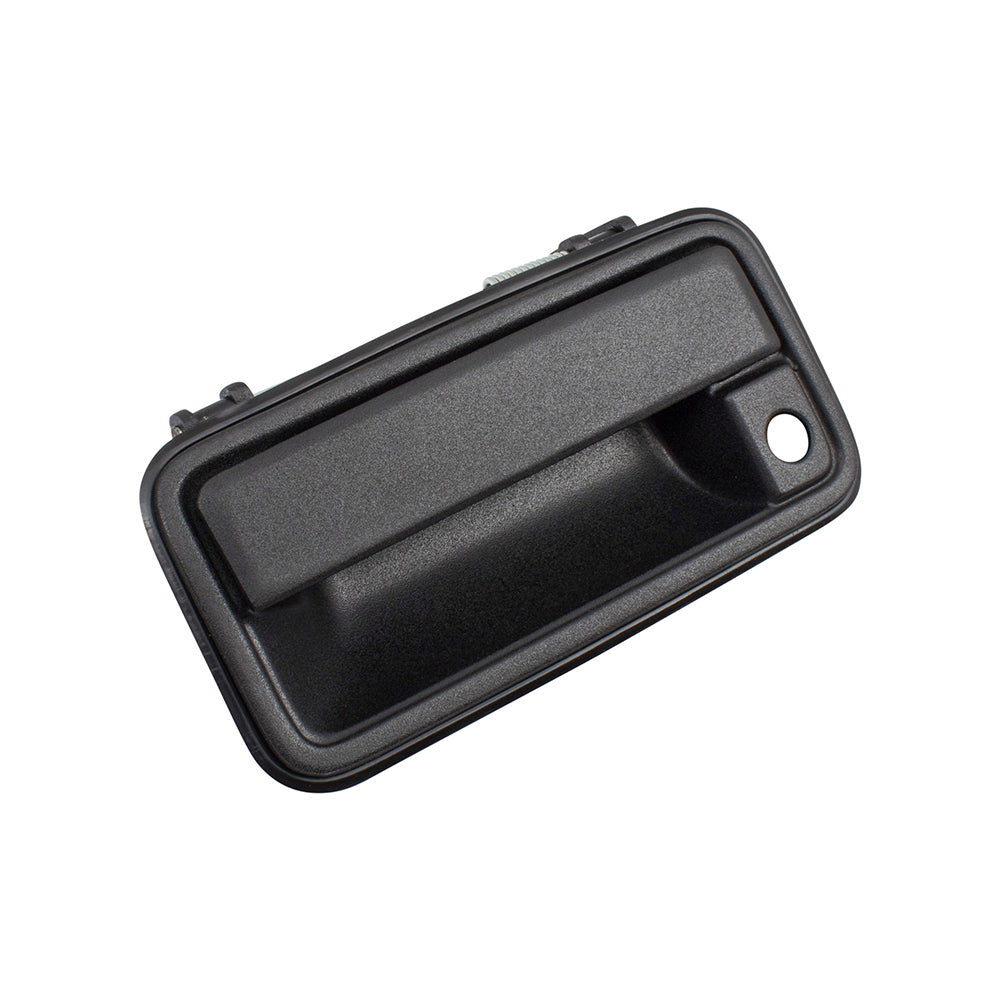 Brock Replacement Driver Side Front Outside Textured Black Metal Door Handle & Base compatible with 1995-2000 GM Pickup Truck