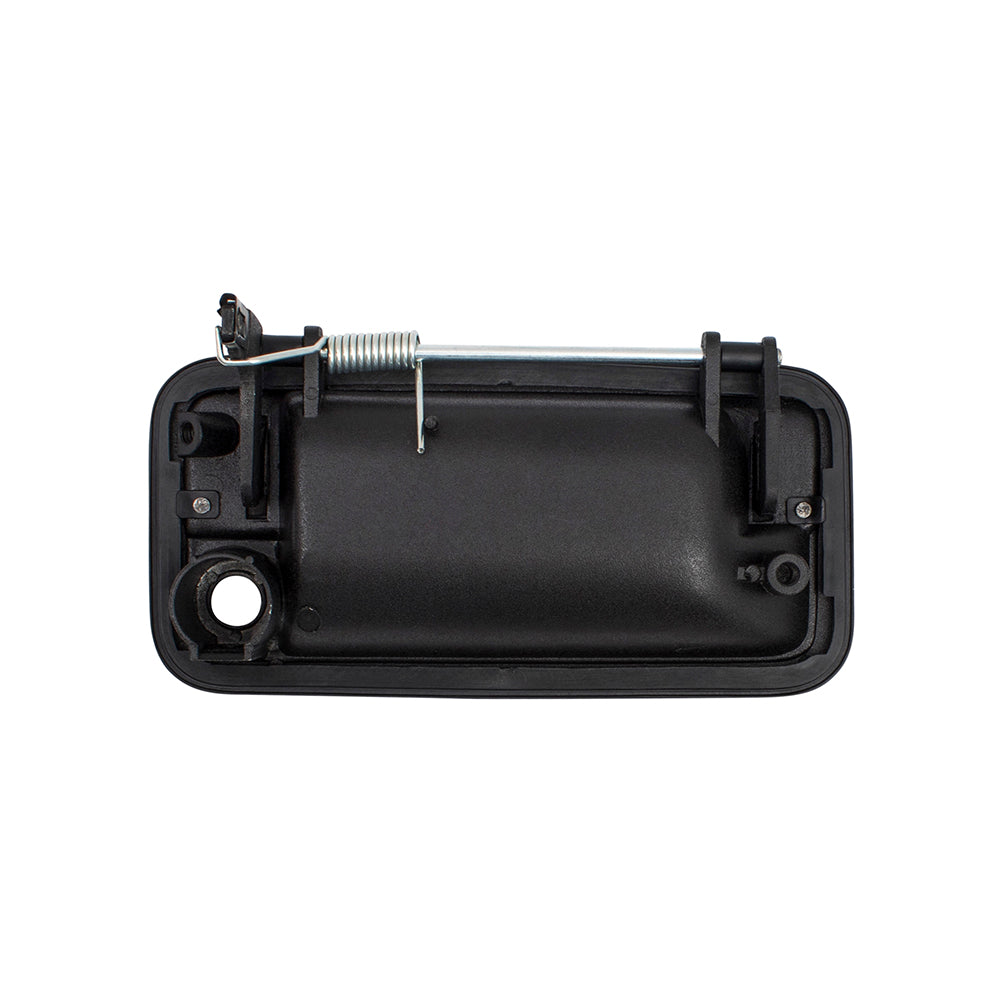 Brock Replacement Driver Side Front Outside Textured Black Metal Door Handle & Base compatible with 1995-2000 GM Pickup Truck