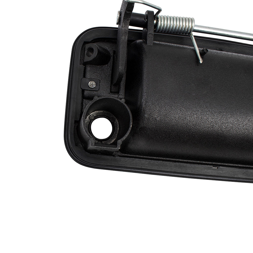Brock Replacement Driver Side Front Outside Textured Black Metal Door Handle & Base compatible with 1995-2000 GM Pickup Truck