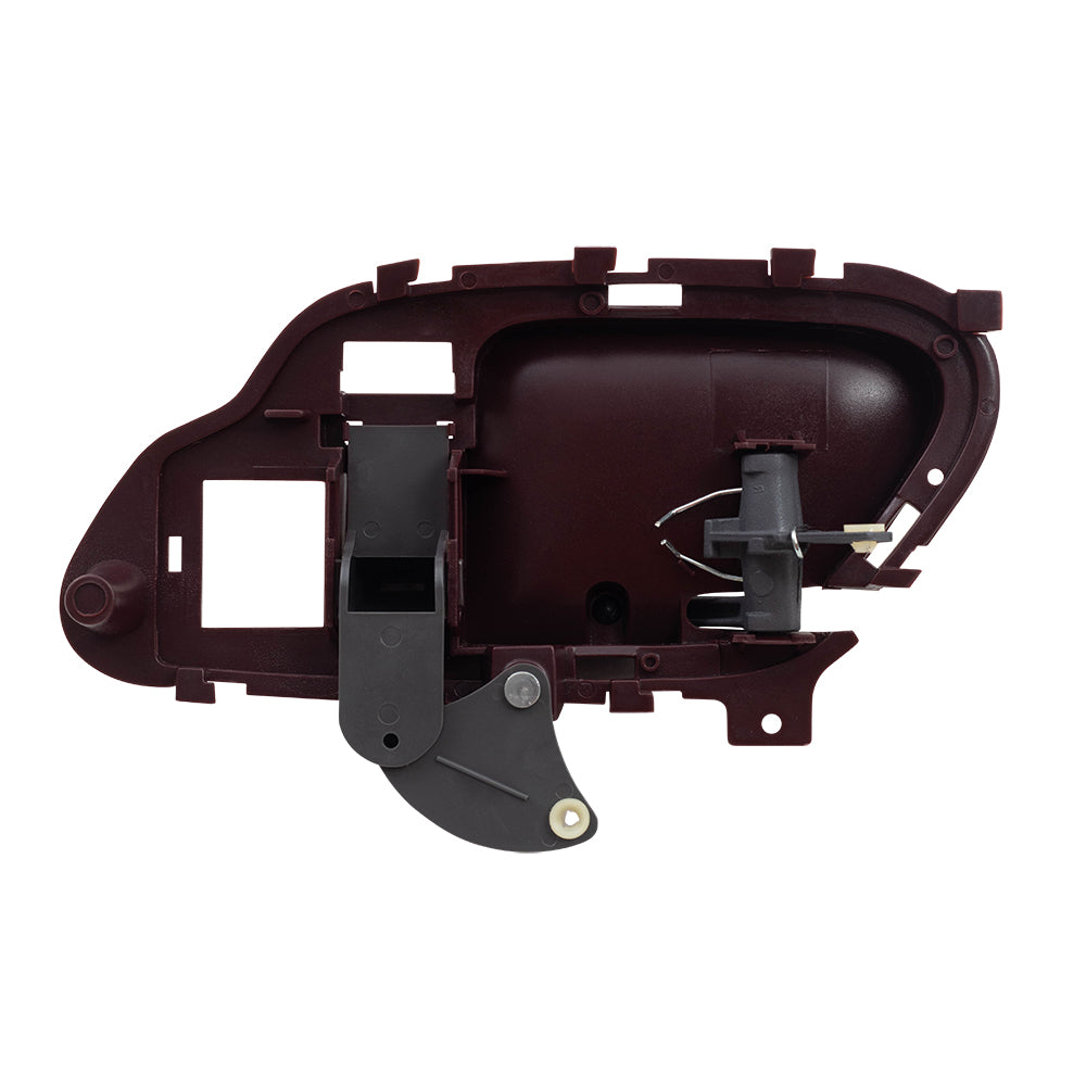 Brock Replacement Drivers Inside Inner Red Door Handle Compatible with 95-02 Pickup Truck 15708049