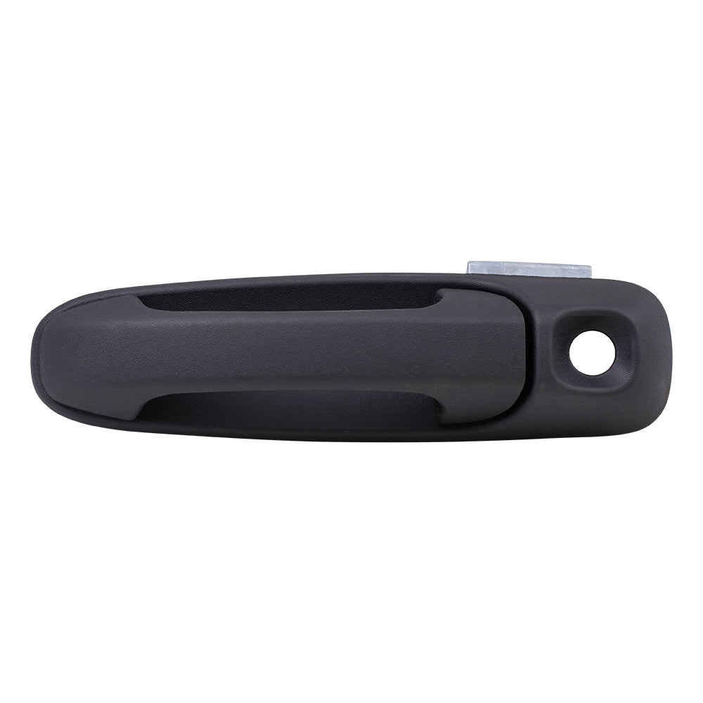Brock Replacement for Drivers Front Outside Outer Door Handle with Keyhole Textured Compatible with 02-08 Pickup Truck 55275949AC