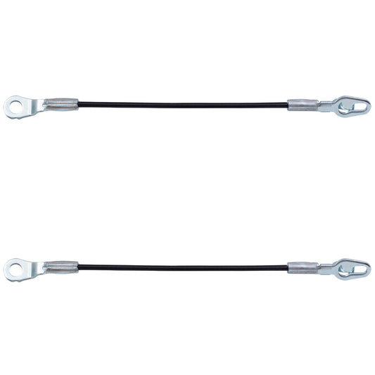 Brock Replacement Pair of Tailgate Liftgate Cables Compatible with 1999-2006 Silverado Pickup Truck 88980509 88980510