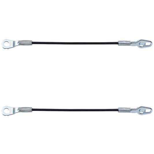 Brock Replacement Pair of Tailgate Liftgate Cables Compatible with 1999-2006 Silverado Pickup Truck 88980509 88980510