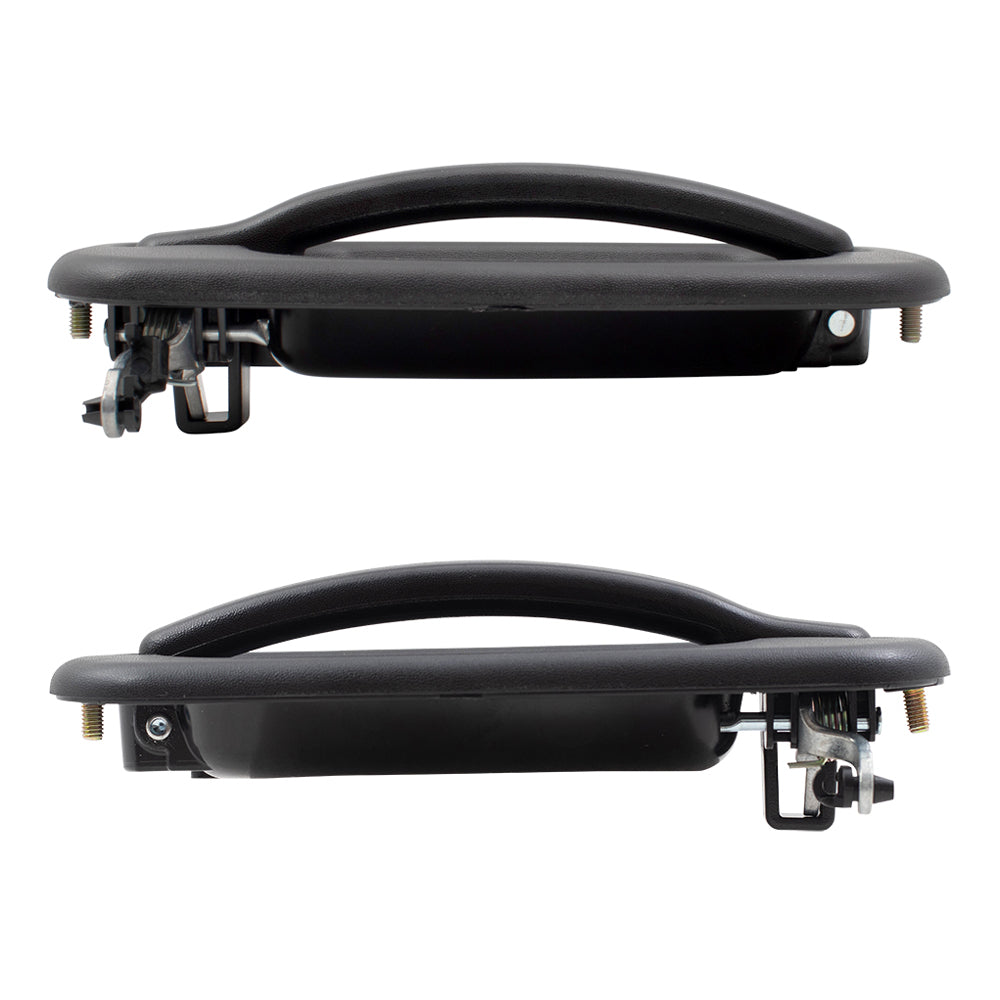 Front Outside Door Handles Set Compatible with 1999-2007 Silverado Driver Side with Keyhole and Passenger Side without Keyhole Also Fits Sierra Yukon Suburban Tahoe Check Your Specific Year in Fitment