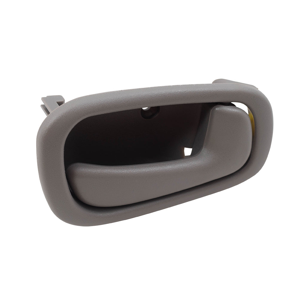 Brock Replacement Passengers Inside Inner Gray Door Handle Compatible with 98-02 Corolla Prizm 69205-02050-B1