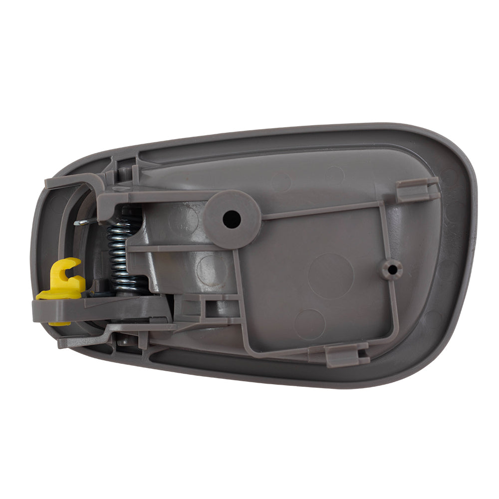 Brock Replacement Passengers Inside Inner Gray Door Handle Compatible with 98-02 Corolla Prizm 69205-02050-B1