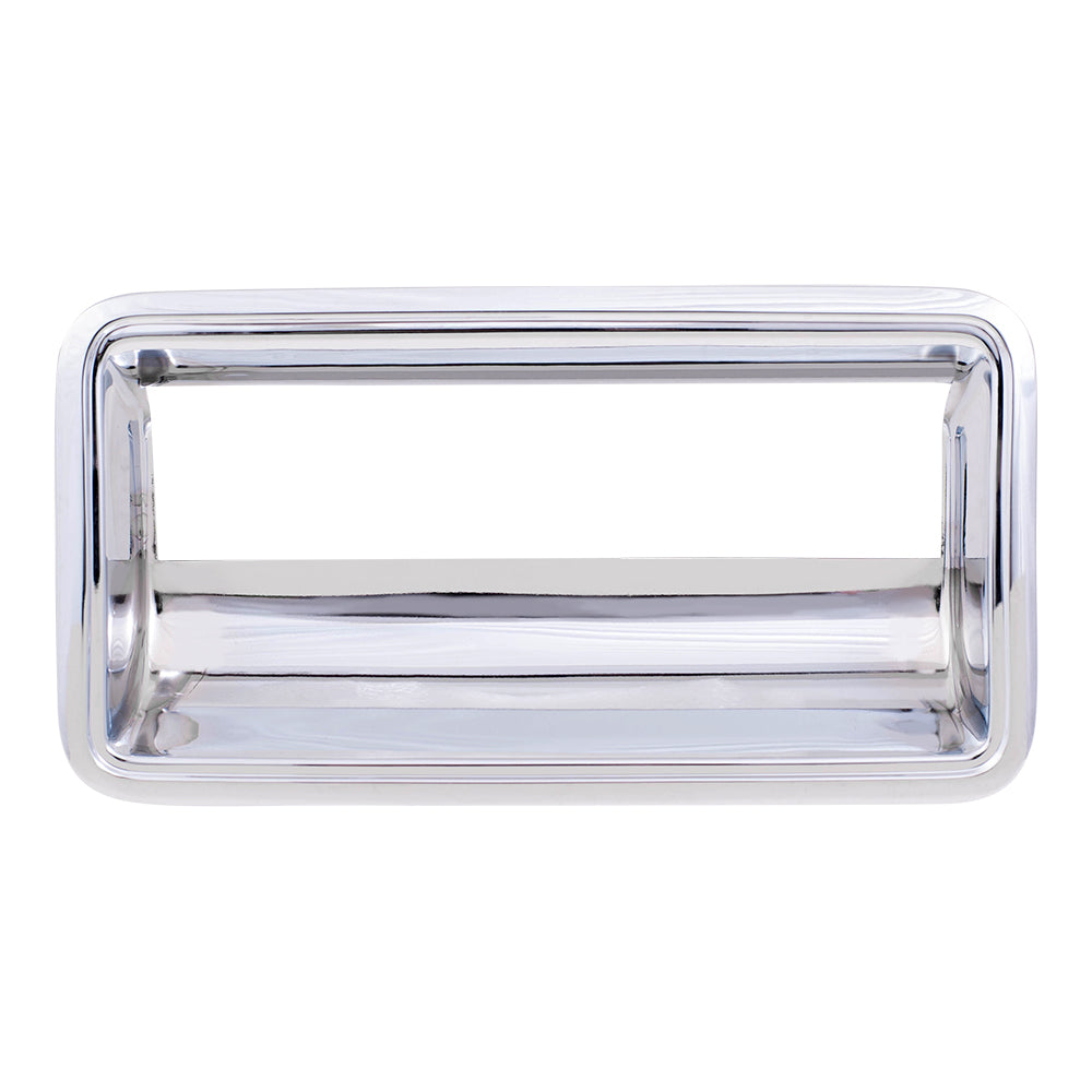 Brock Replacement Chrome Tailgate Handle Trim Bezel compatible with Pickup Truck 15991786