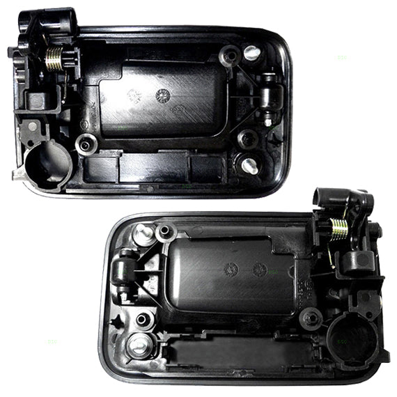 Brock Replacement Driver and Passenger Rear Outside Outer Door Handles compatible with Pickup Truck 9L3Z1626605AB CL3Z 1522404 AB CL3Z1522404AB