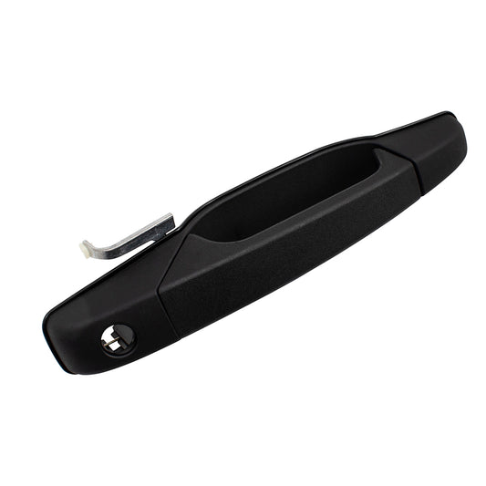 Brock Replacement Passengers Front Outside Exterior Door Handle Textured w/ Keyhole compatible with 07-14 GM Pickup Truck SUV 20954794.