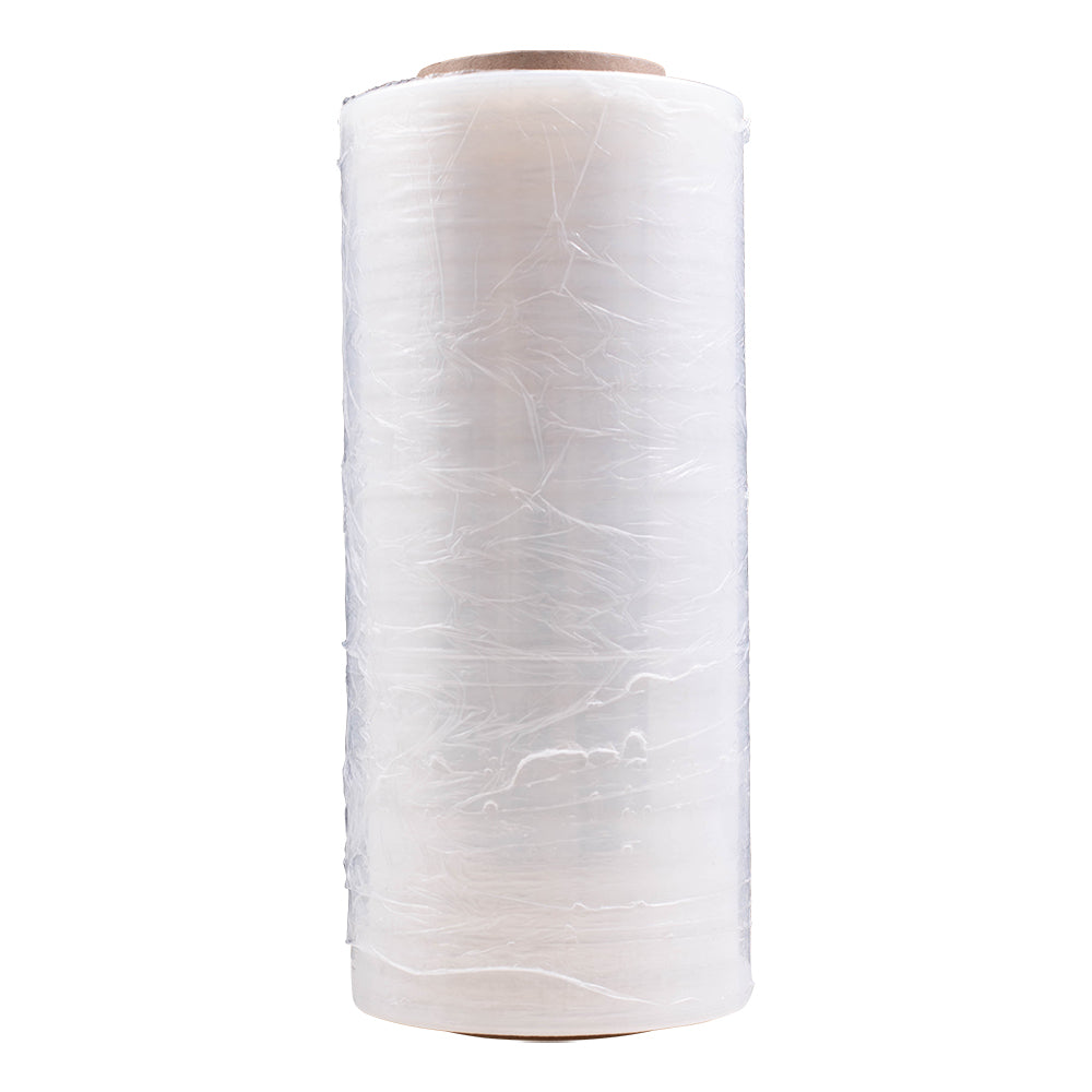 Case Set 4 Rolls 12" x 1500' 80 Gauge Clear Stretch Film Shrink Wrap for Office Warehouse Shipping Storage Retail Home