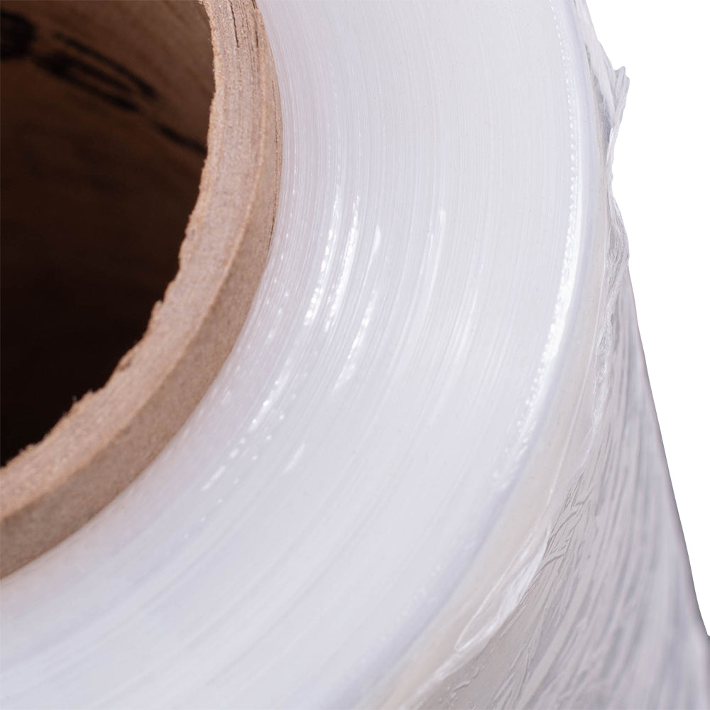 12" x 1500' 80 Gauge Clear Stretch Film Shrink Wrap for Office Warehouse Shipping Storage Retail Home Case Set 4 Rolls