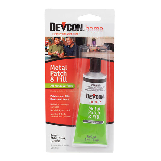 Devcon Home Heat Tab Glue Charcoal Gray Colored Adhesive 3-OZ. Tube For Metal, Glass, and Ceramic