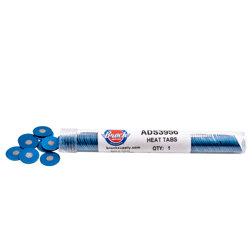 Brock Marine Engine Heat Tabs - Guaranteed and Certified Overheating Indicator - Center Melts At 195-200F/90-93C - 100 Heat Tabs Per Tube