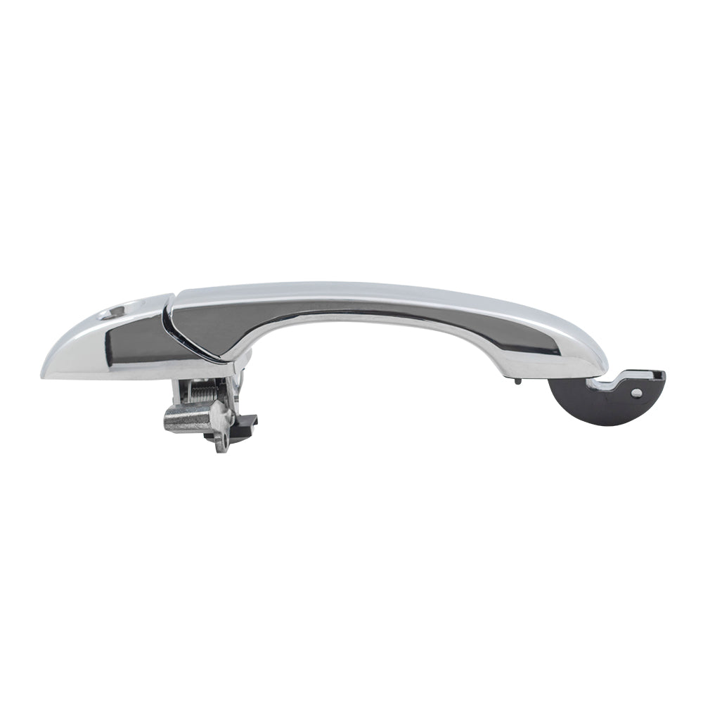 Brock Replacement Driver and Passenger Outside Front Chrome Door Handle compatible with 2005-2010 300