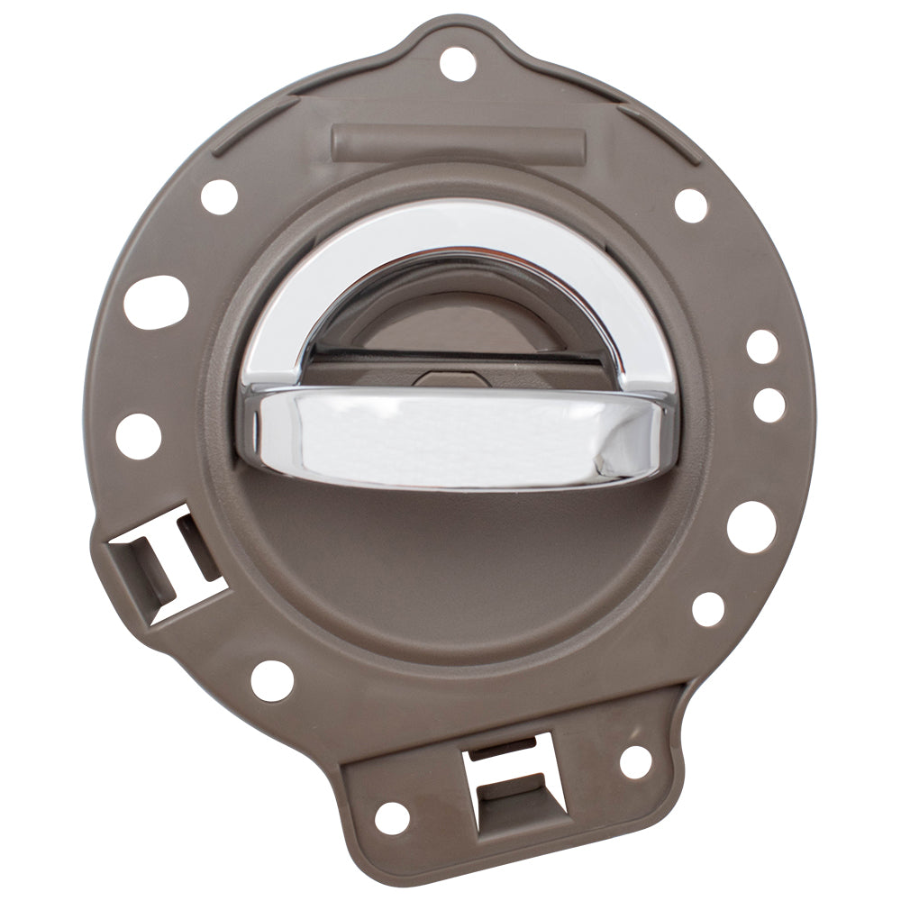 Brock Replacement Drivers Inside Inner Interior Chrome Door Handle with Khaki Housing Repair Kit Compatible with 06-10 Commander SUV 1PS47BD1AA