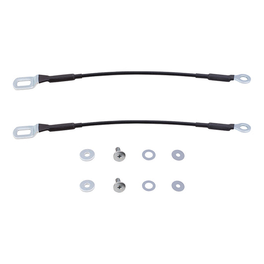 Brock Replacement Pair Set Rear Tailgate Liftgate Cables with Hardware Compatible with 95-04 Tacoma Pickup Truck 65770-04030