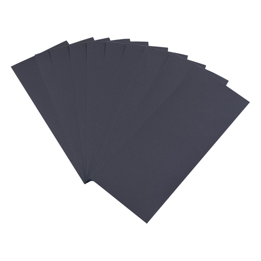 Sanding Sheet 400 Grit, 1/3 Sheet, Wet/Dry, and Premium Silicone Carbide Blend for Initial Polish 10 Pack