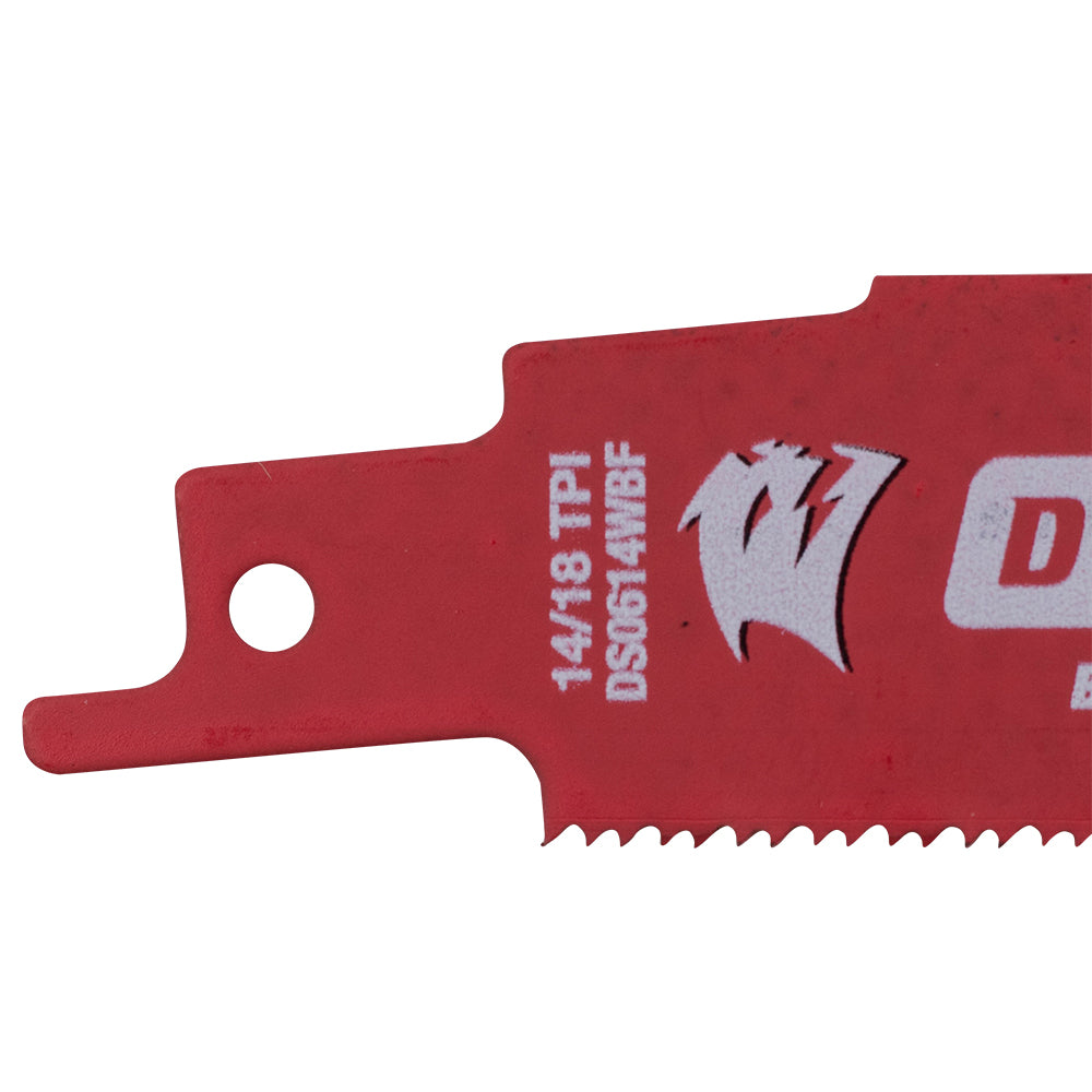 Diablo Steel Demon Bi-Metal Auto Dismantling Reciprocating Saw Blades 6 inch 14/18 TPI for 1/16-5/16 Medium Metals - 200 Pack