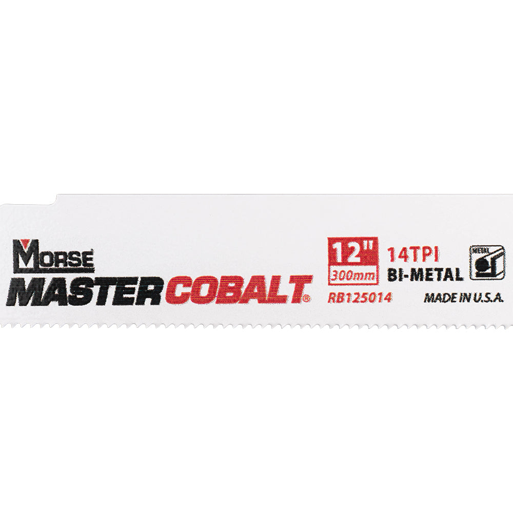 25 Pc Set Pack MK Morse Master Cobalt Reciprocating Saw Blade Steel Metal Wood Cutting for Industrial Shop DIY Hobby