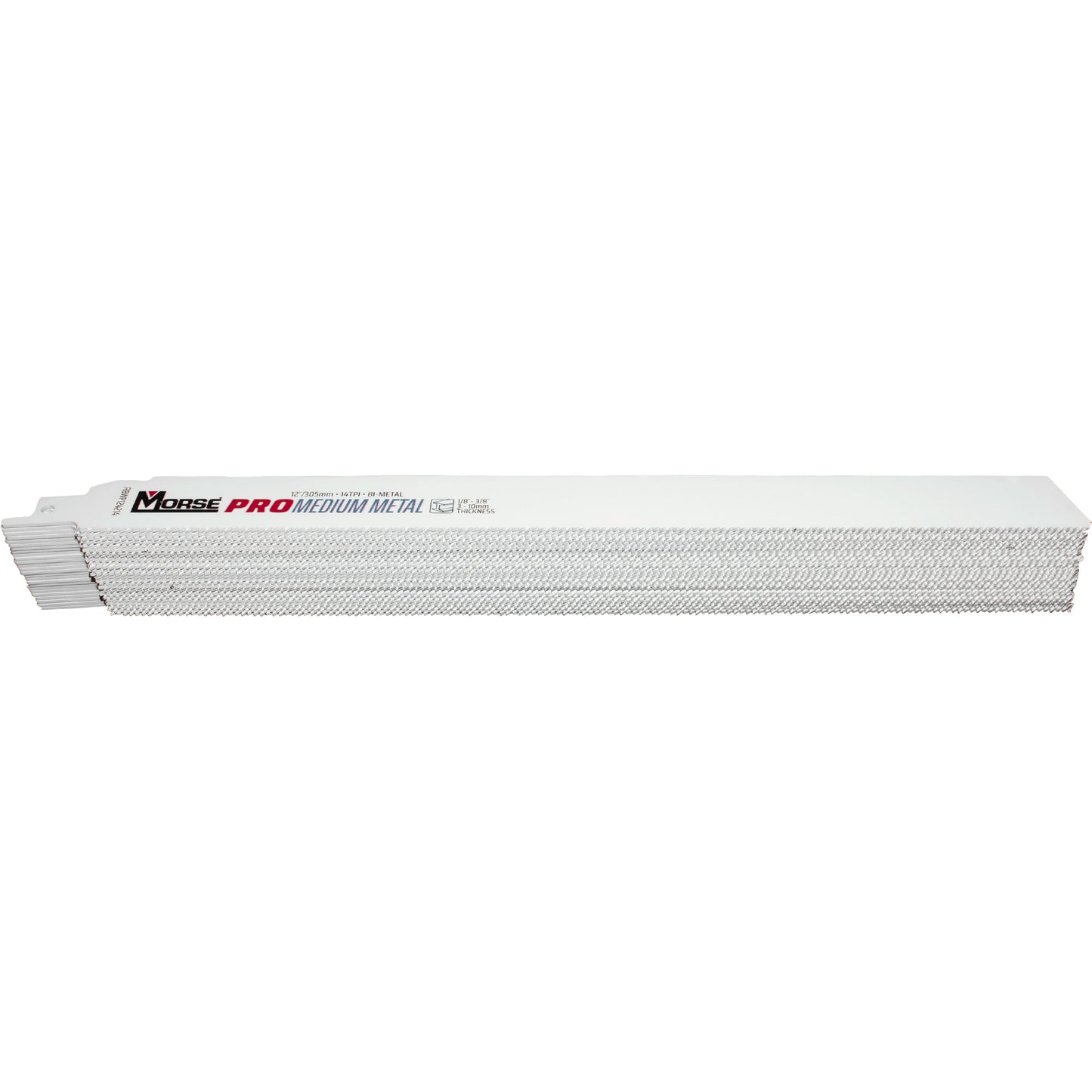 Morse Bi-Metal Pro Medium Metal Cobalt Reciprocating Saw Blade 12" x 1" x .42" 14 TPI 25 Pack