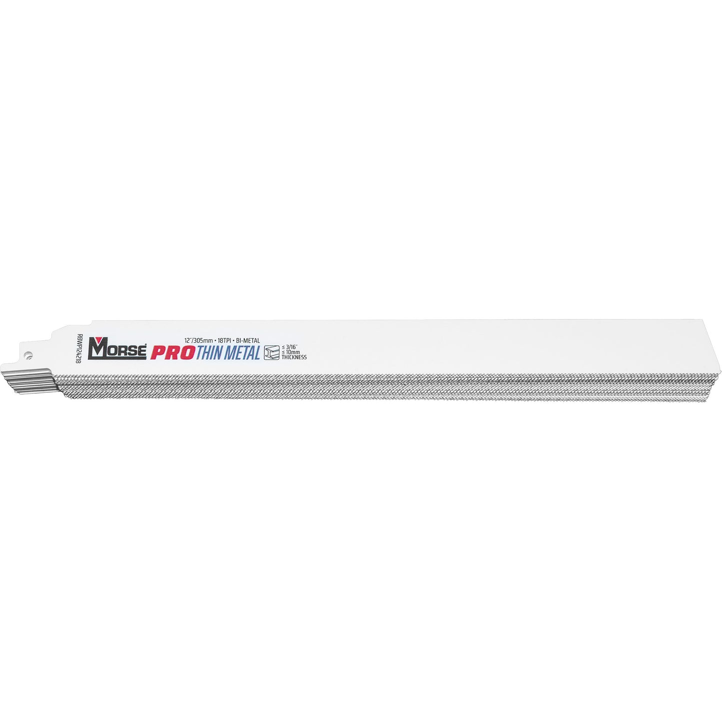 MK Morse Master Advanced Edge Power Cobalt Reciprocating Saw Blade 12" X 1" .042" 18 TPI 25 Pack